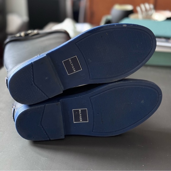 HILFIGER Tall Black Casual Waterproof Rain Boots  Women's Size 10 - Picture 5 of 6